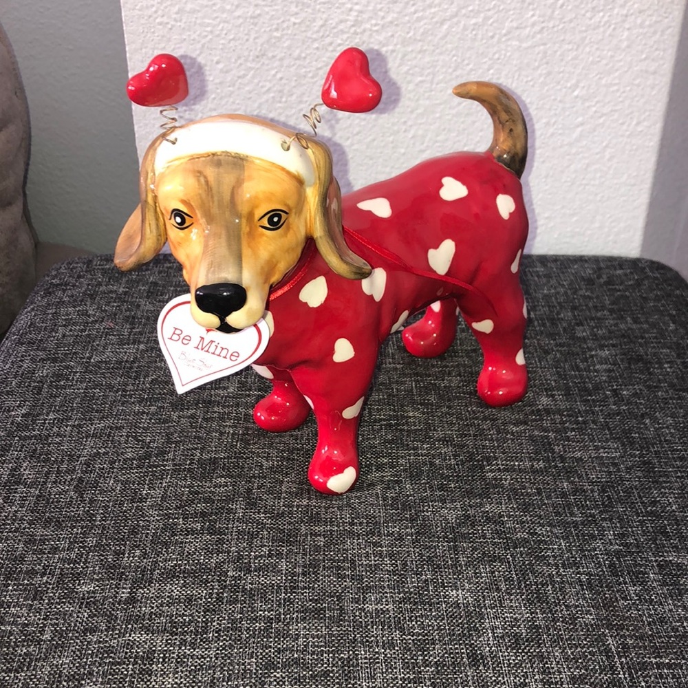 Blue Sky Clayworks Heart Ears Dog Figurine
